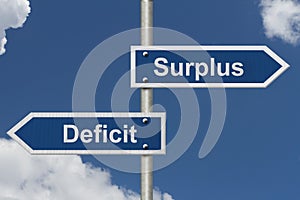 Difference between a Surplus and a Deficit