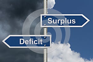 Difference between a Surplus and a Deficit