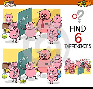 Differences game for children