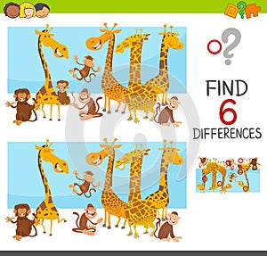 Differences game for children