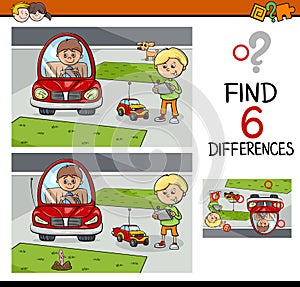 Differences game for kids