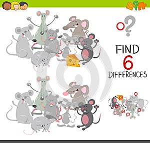 Differences game with mice