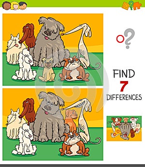Differences game with pedigree dogs