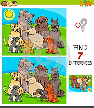 Differences game with purebred dogs