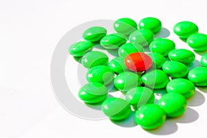 Differences Leadership concept individuality Business concept