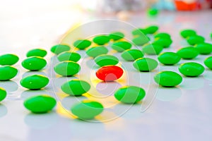 Differences Leadership concept individuality Business concept