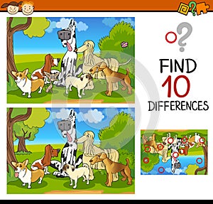 Differences task for children