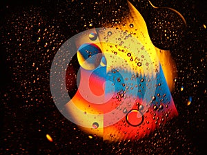 Different abstract bubbles colored spheres rare spectacular fluids