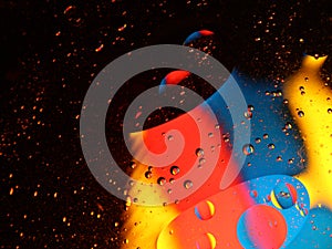 Different abstract bubbles colored spheres rare spectacular fluids