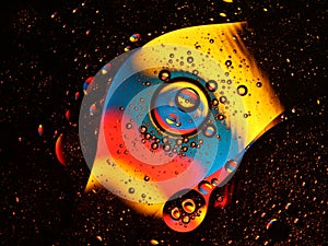 Different abstract bubbles colored spheres rare spectacular fluids
