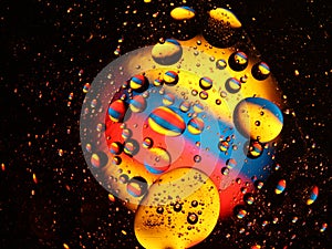 Different abstract bubbles colored spheres rare spectacular fluids photo