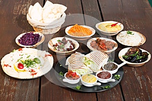 Different appetizer and anti pasti