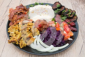 Different appetizer and anti pasti