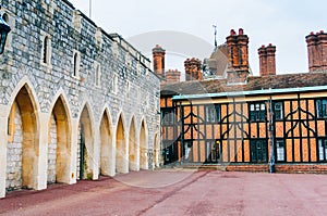 Different architecture styles in Windsor Castle