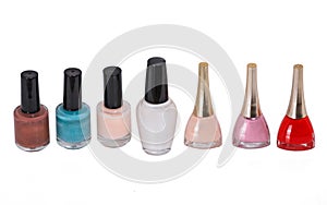 Different and beautiful nail polish