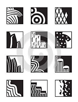 Different building surfaces