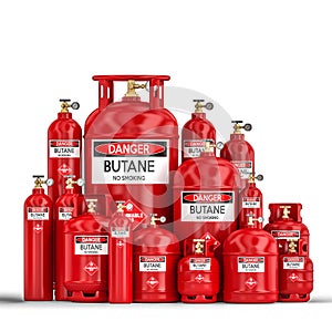 Butane cylinder container photo