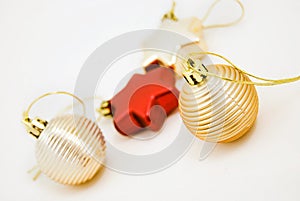 Different christmas ornaments photo