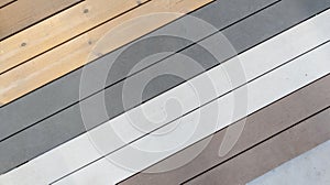 Different color of wooden plank for decks and pool edges panel colour wall wood texture for background