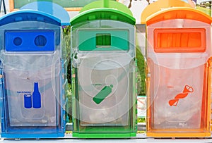 Different Colored Bins For
