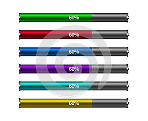 Different colors of Battery Loading progress bar