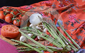 Vegetables on the table