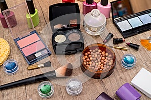 Different cosmetic set - makeup tools