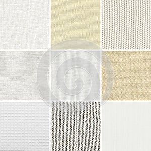 Different cotton,linen,woven texture