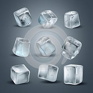Different Crystal Clarity: Chilled Ice Cubes