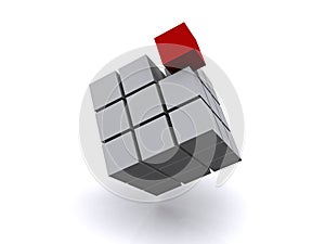 Different cube photo