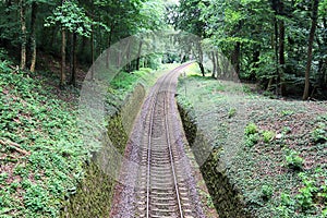 Different detailed views on railroads and rail crossings in germany