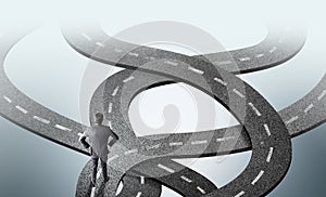 Different direction concept