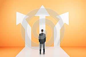 Different direction and success concept