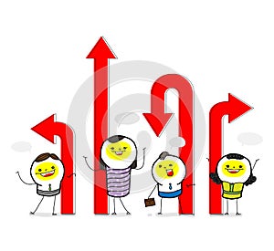 Different directions.