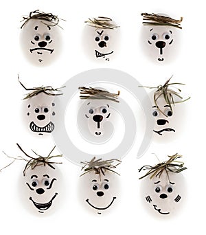 Different emotion faces