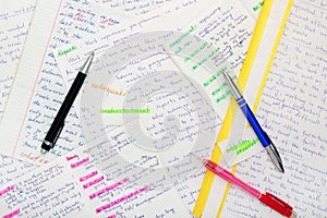 Essays in English language as a part of exam preparation photo