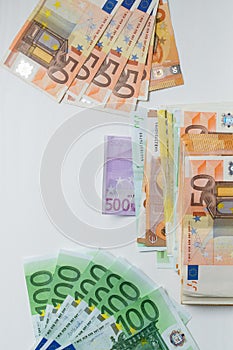 different euro cashin background photo