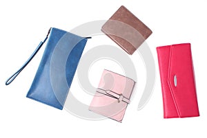 Different fashion leather wallets