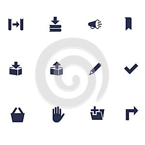 Different flat icons for applications photo