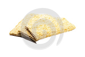 Slices of Crispbread on white