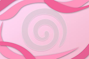 Different forms and gradient colors of pink of waves illustration