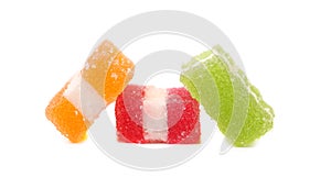 Different fruit-paste candies.