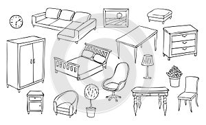 Different furniture set