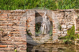 Different Greek statue found at ancient Dion of Katerini, Greece