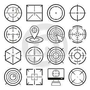 Different icon set of targets and destination