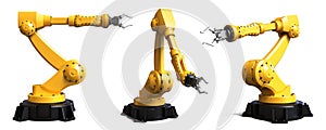 Different industrial robots photo