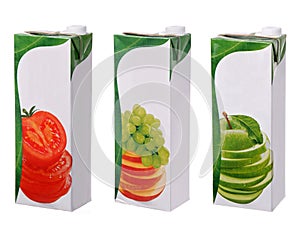 Different juices packs