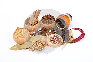 Different kinds of spices