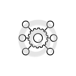 different mechanisms icon. Element of sturt up icon for mobile concept and web apps. Thin line different mechanisms icon can be