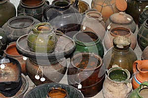 Different medieval pottery products